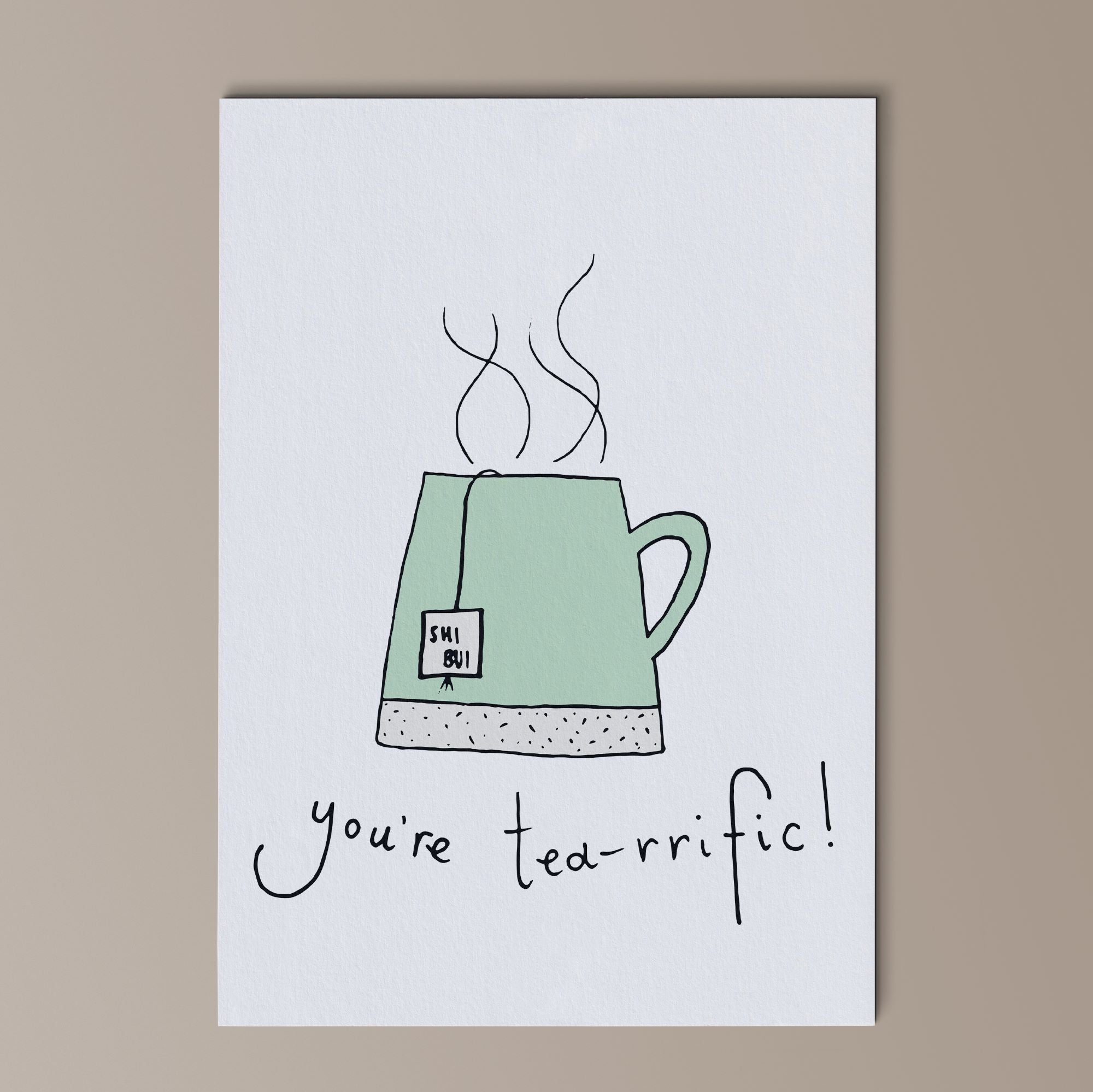 Send a Greetings Card with some tea!