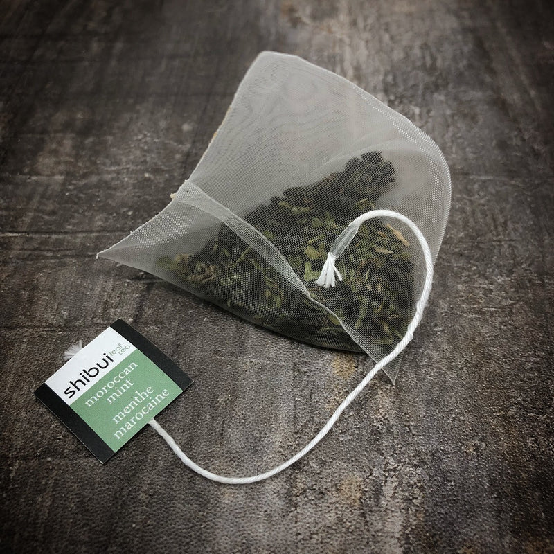 Moroccan Mint - Green Tea - Whole Leaf Pyramid Bags - Shibui Tea